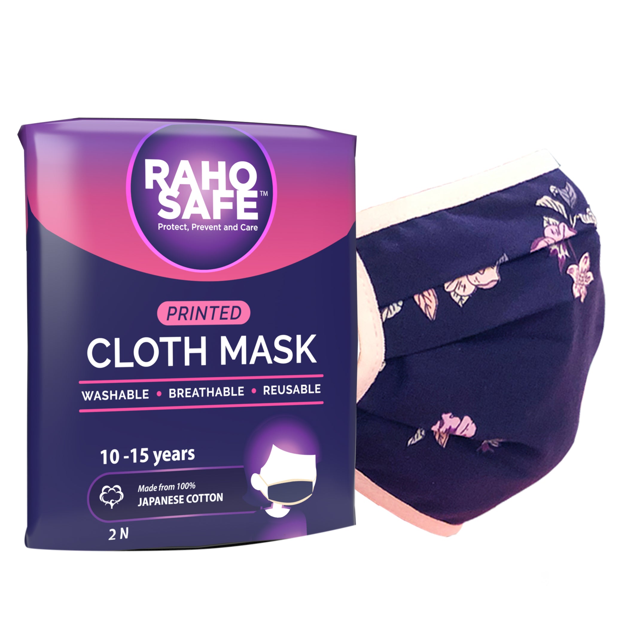 Printed Cloth Mask (Pack of 2) - Medium