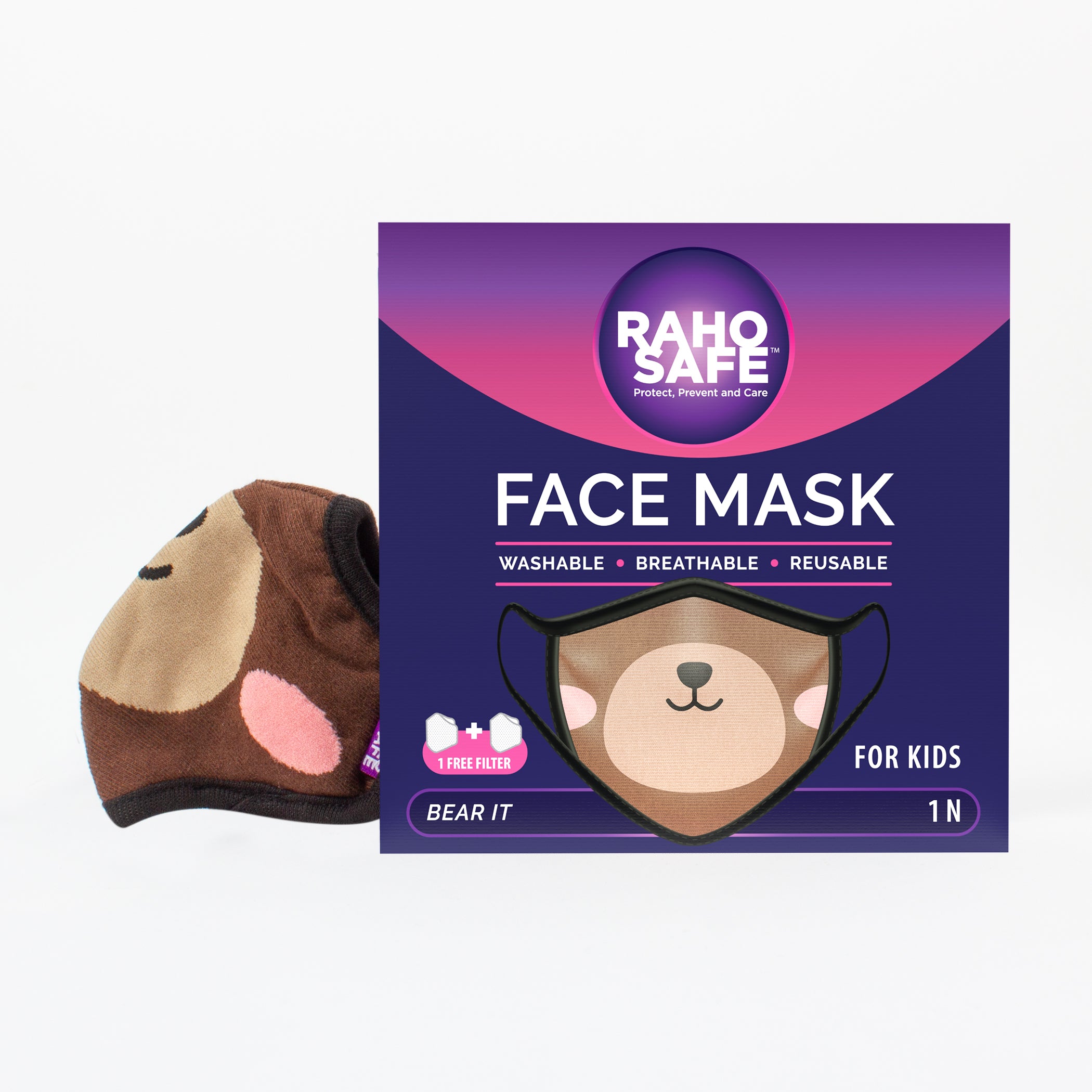Bear It Face Mask for Kids