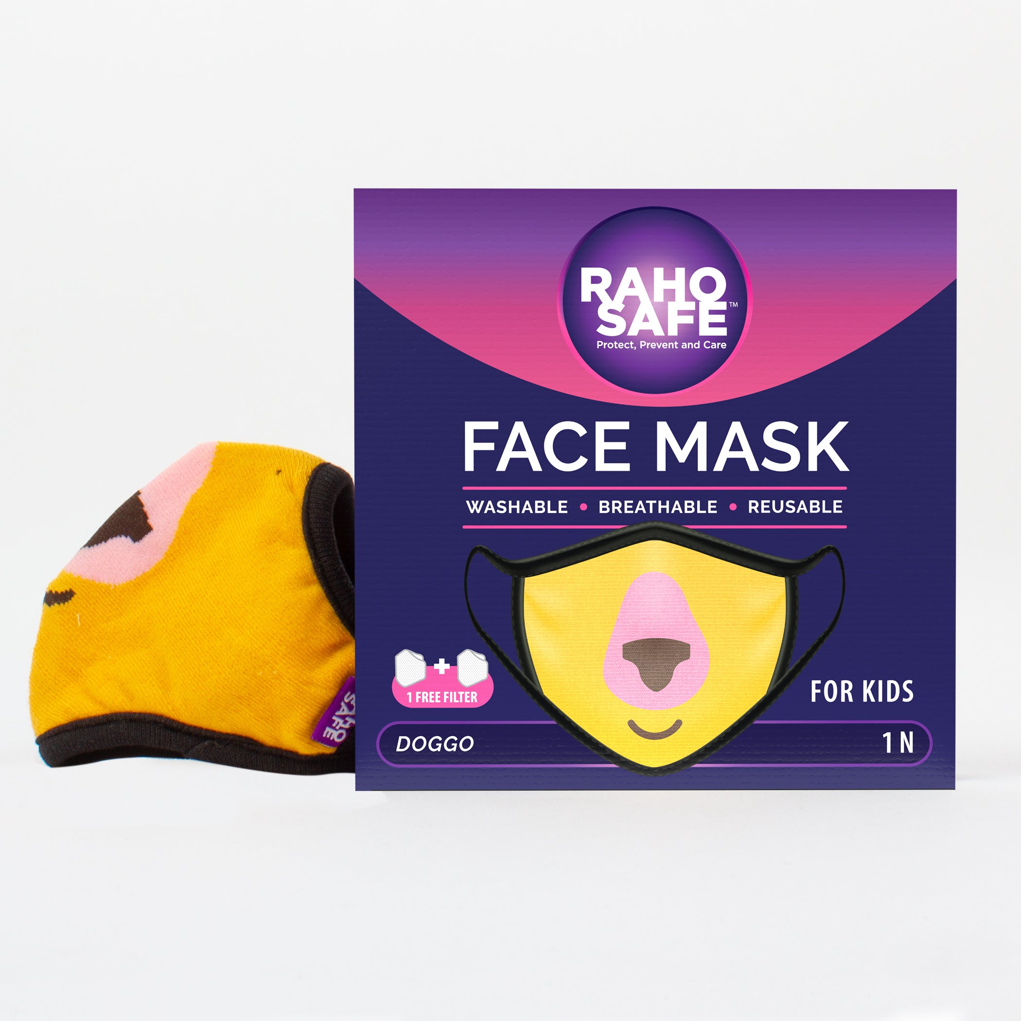 Doggo Face Mask for Kids