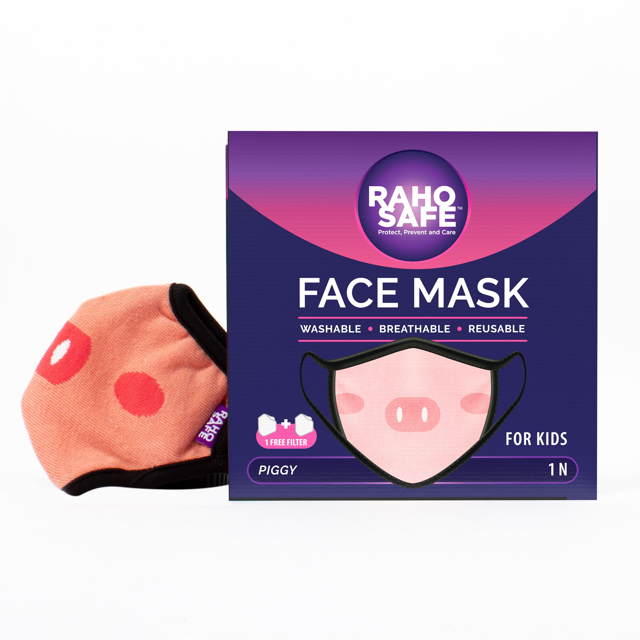 Piggy Face Mask for Kids (Qty - 1N)