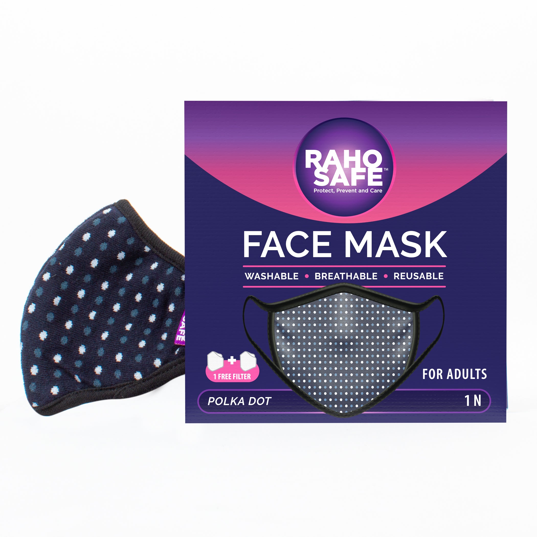 Polka Dot Face Mask for Adults