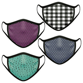 Printed Cloth Mask for Adults- Pack of 4